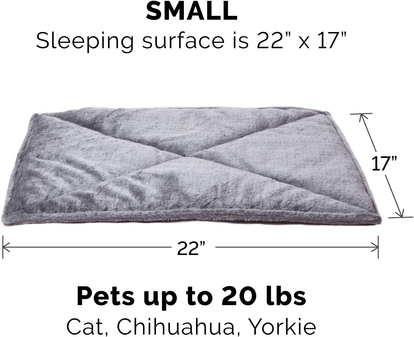 Self-Warming Cat Dog Quilted Pillow Bed