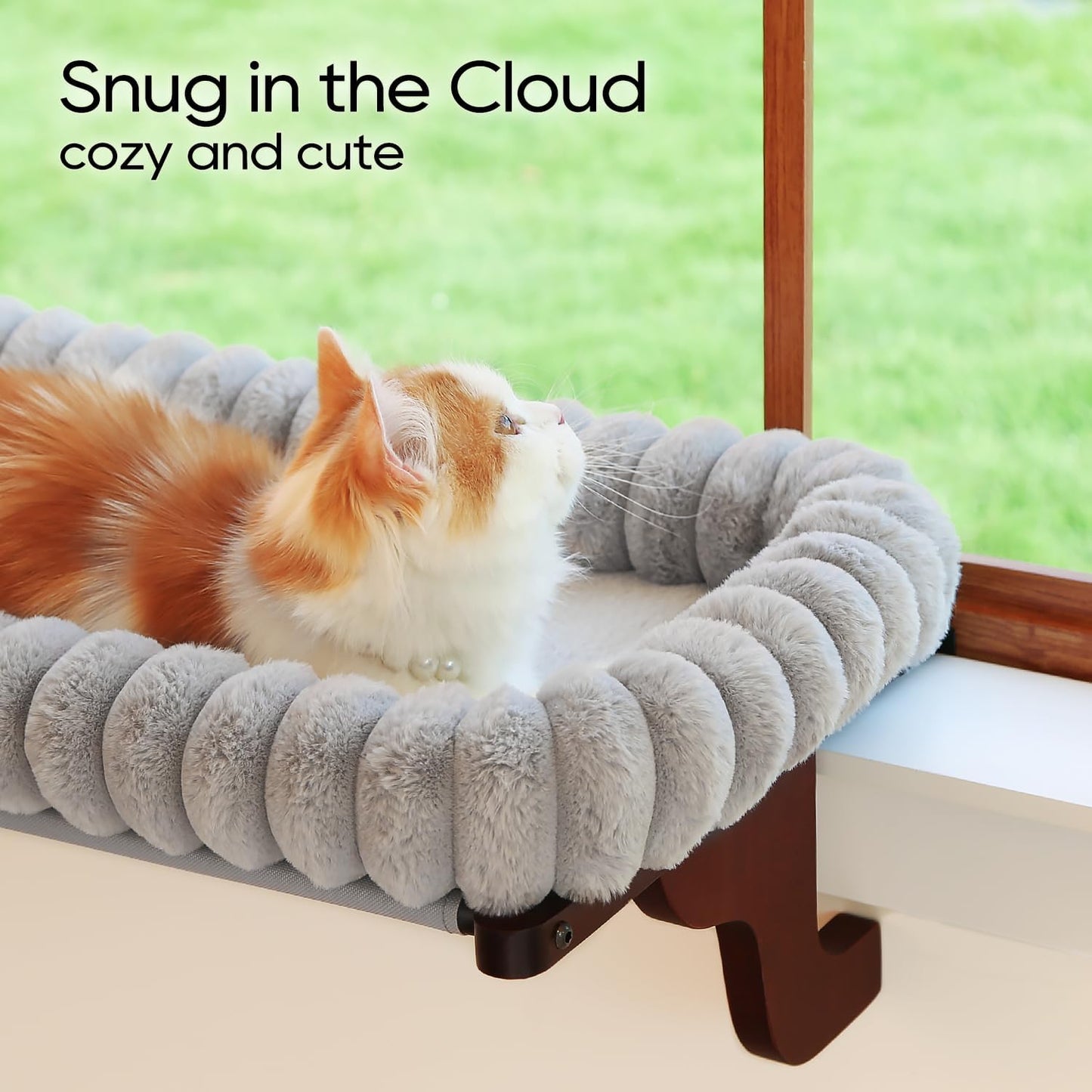 Cat Window Perch with 4-Sided Bolster