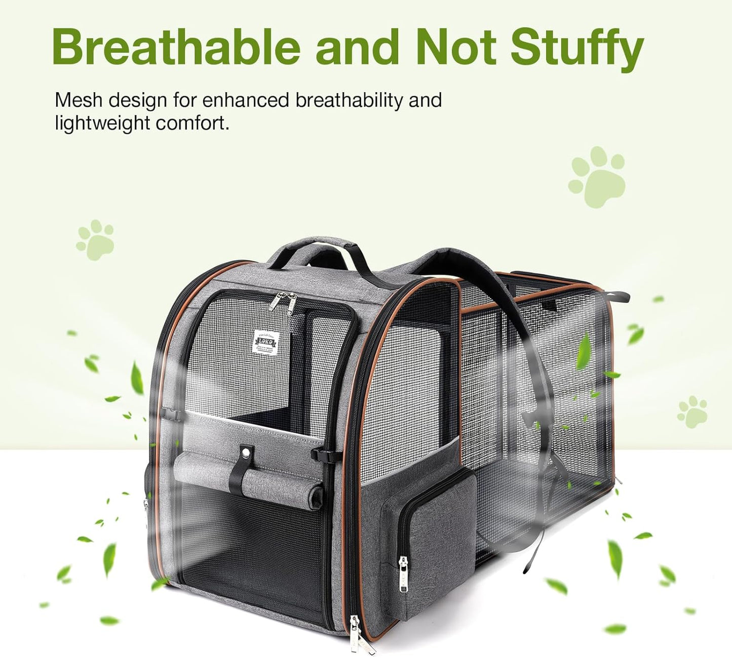 Pet Expandable Backpack Carrier