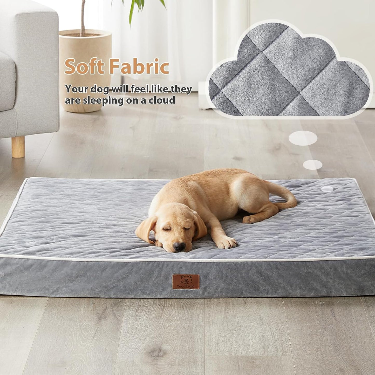 Orthopedic Quilting Dogs Pillow Bed