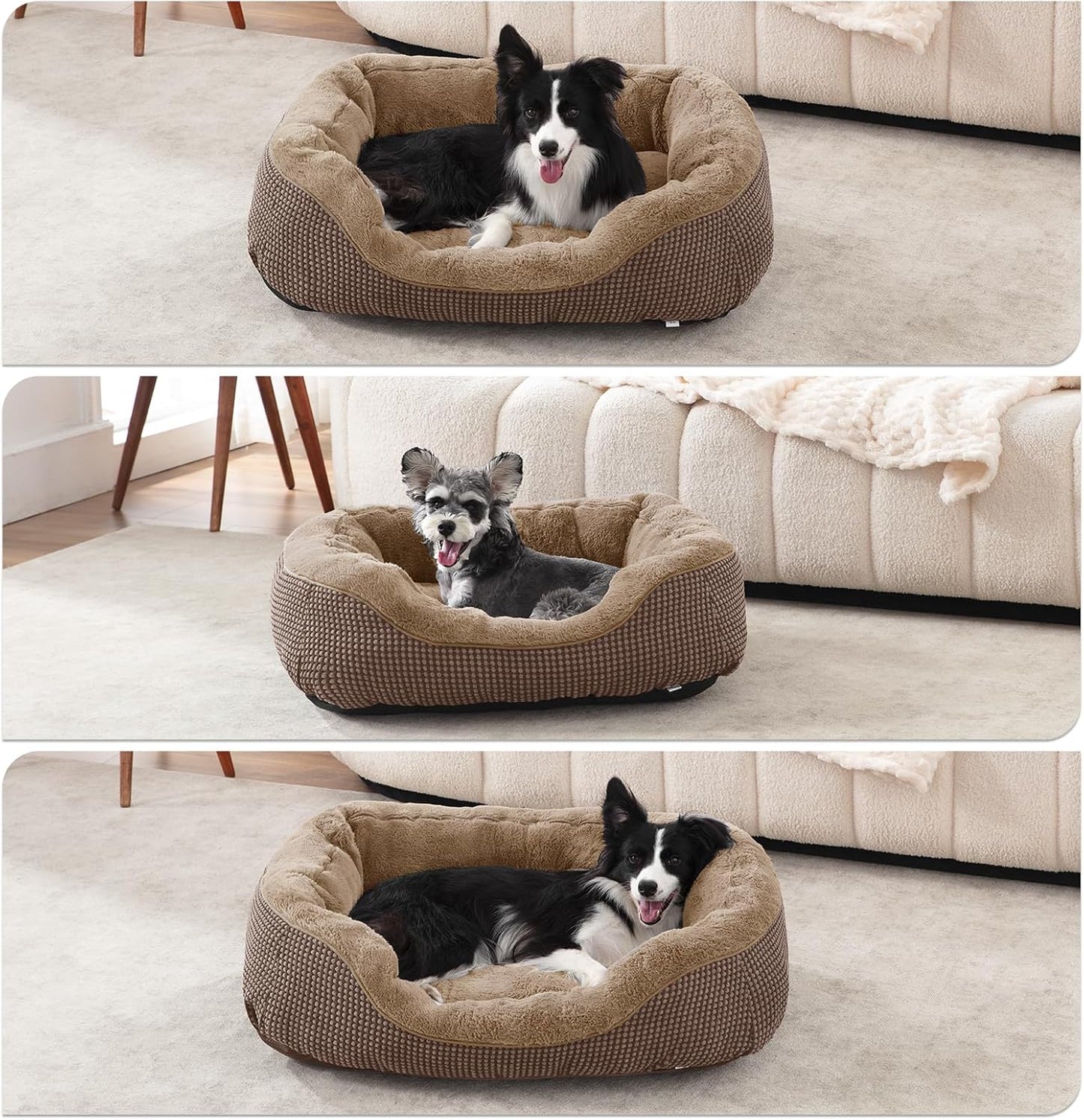 Soft Calming Dog Bolster Bed