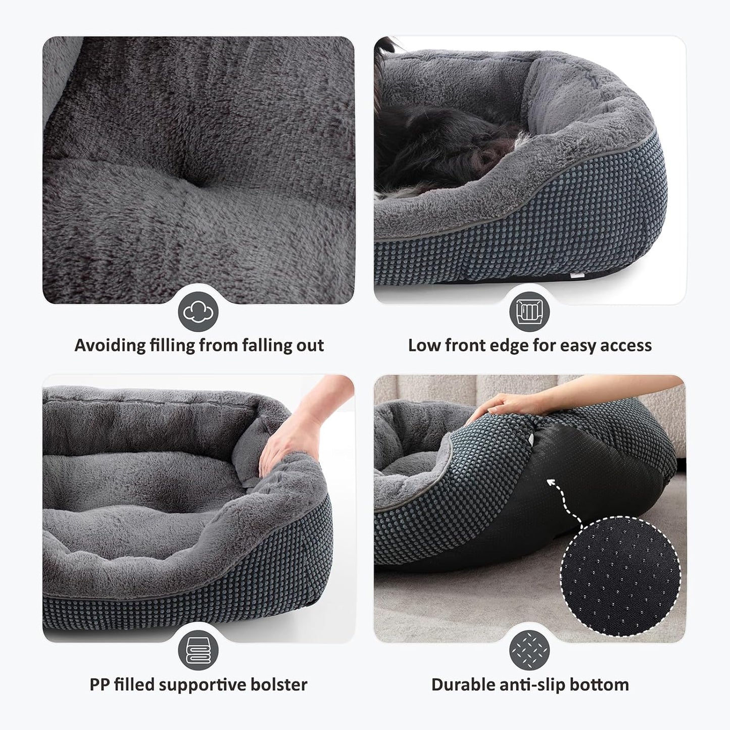 Ultrasoft Calming Puppy Bolster Bed