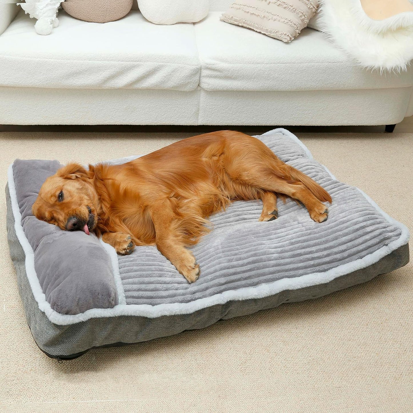 Crate Kennel Dog Mattress with Pillow