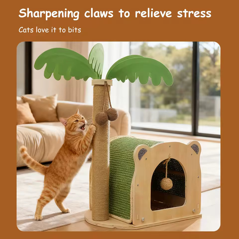 Cat Coconut Tree Sisal Scratch Post