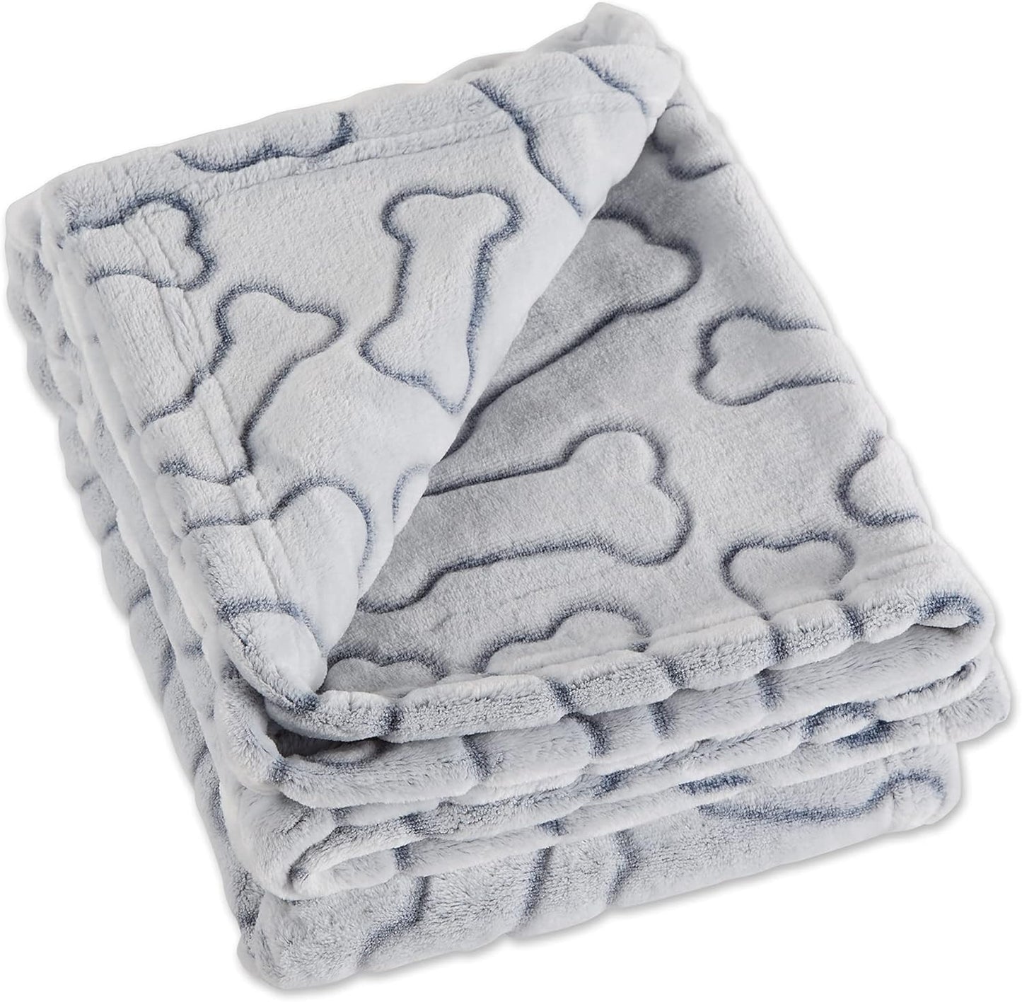 Embossed Bone Print Pet Blanket