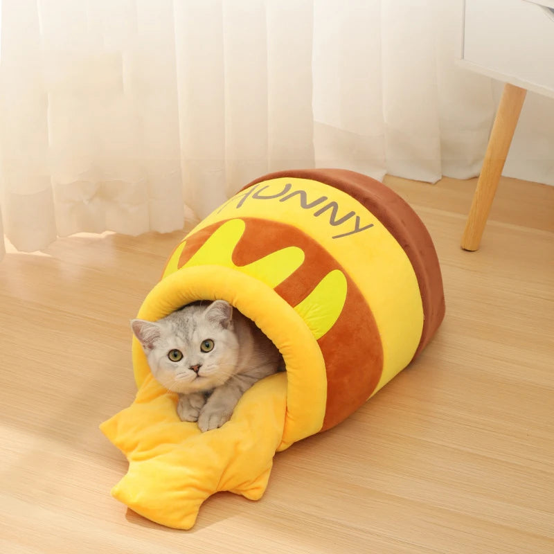 Honey Jar Cat Nest