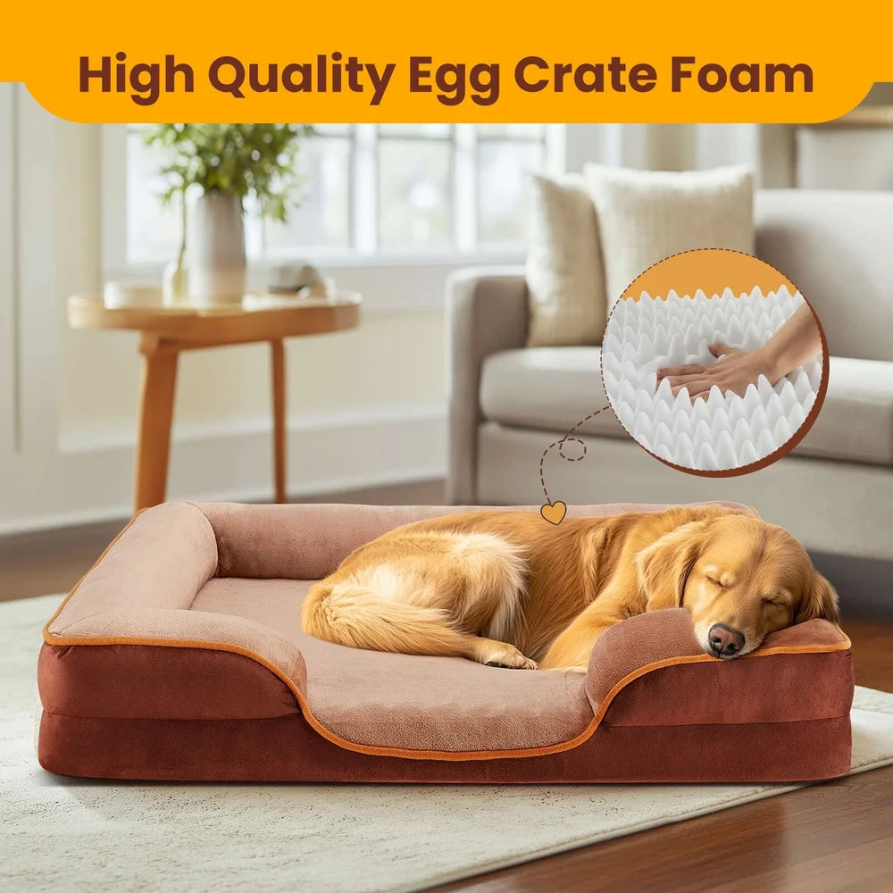 Memory Foam Dog Bolster Bed