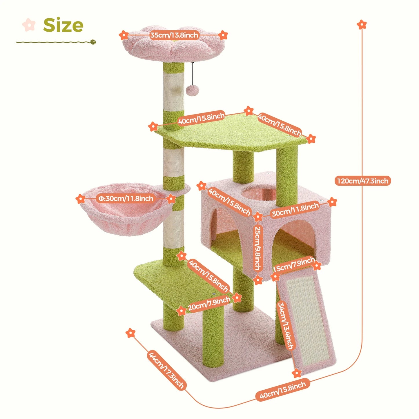 Sisal Covered Scratching Posts Cat Condo