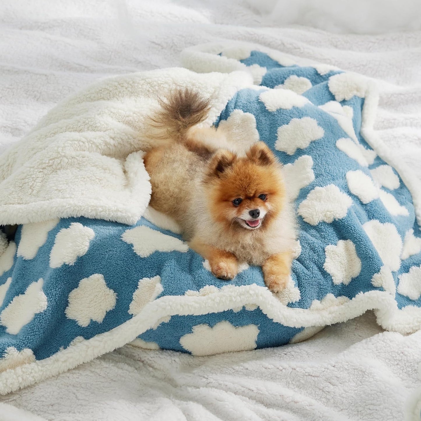 Soft Sherpa Fleece Waterproof Dog Blanket