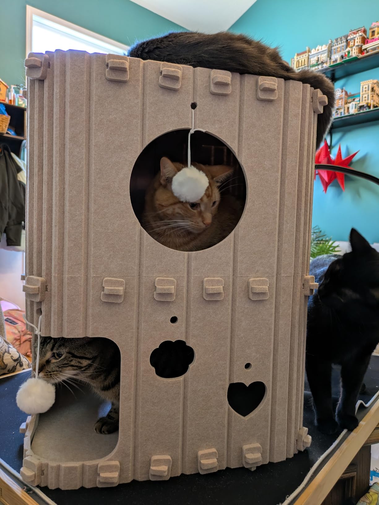 2 Story Enclosed Cat Bed Cave House