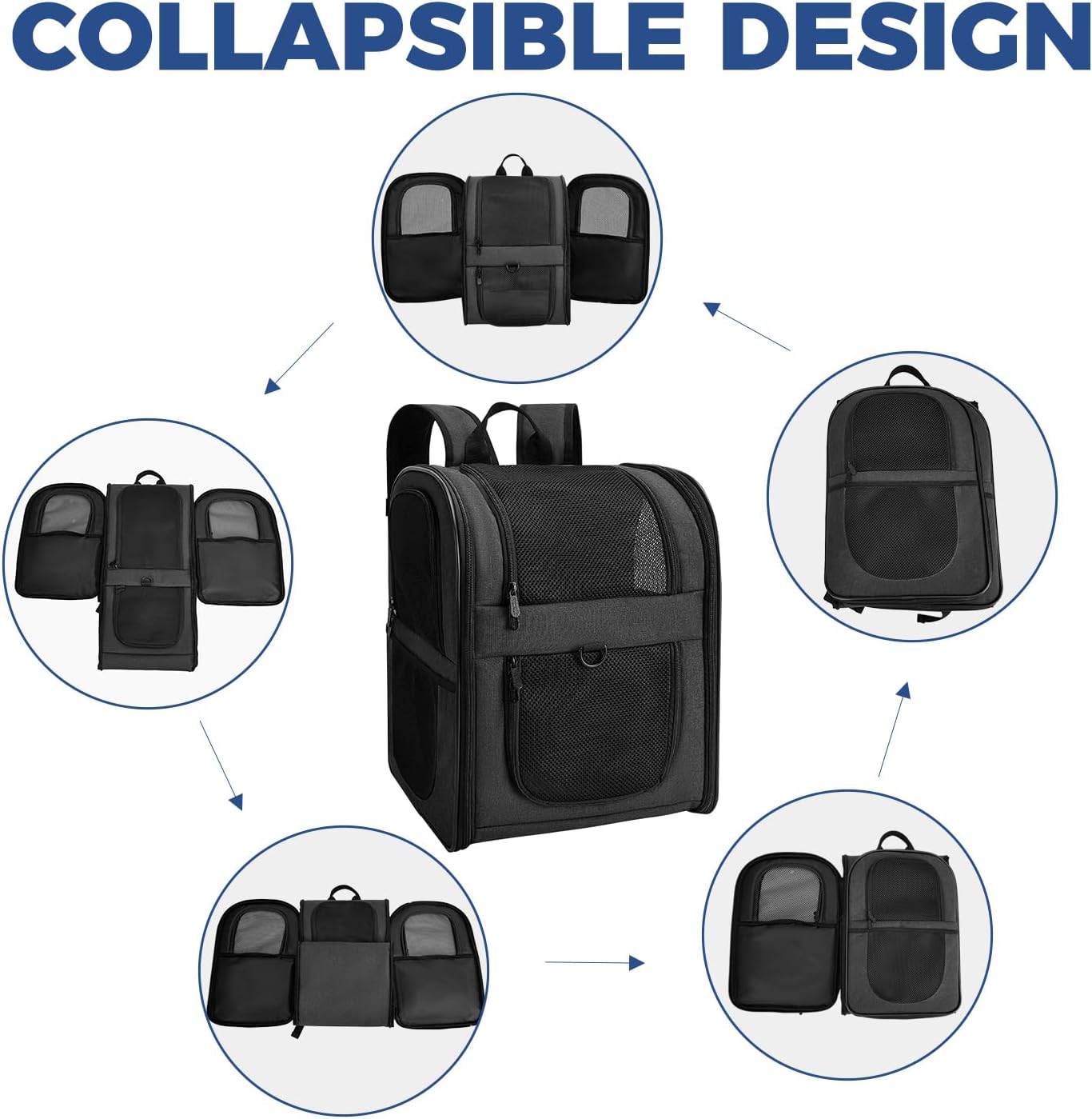 4-18lb Pets Ventilated Carrier Backpack