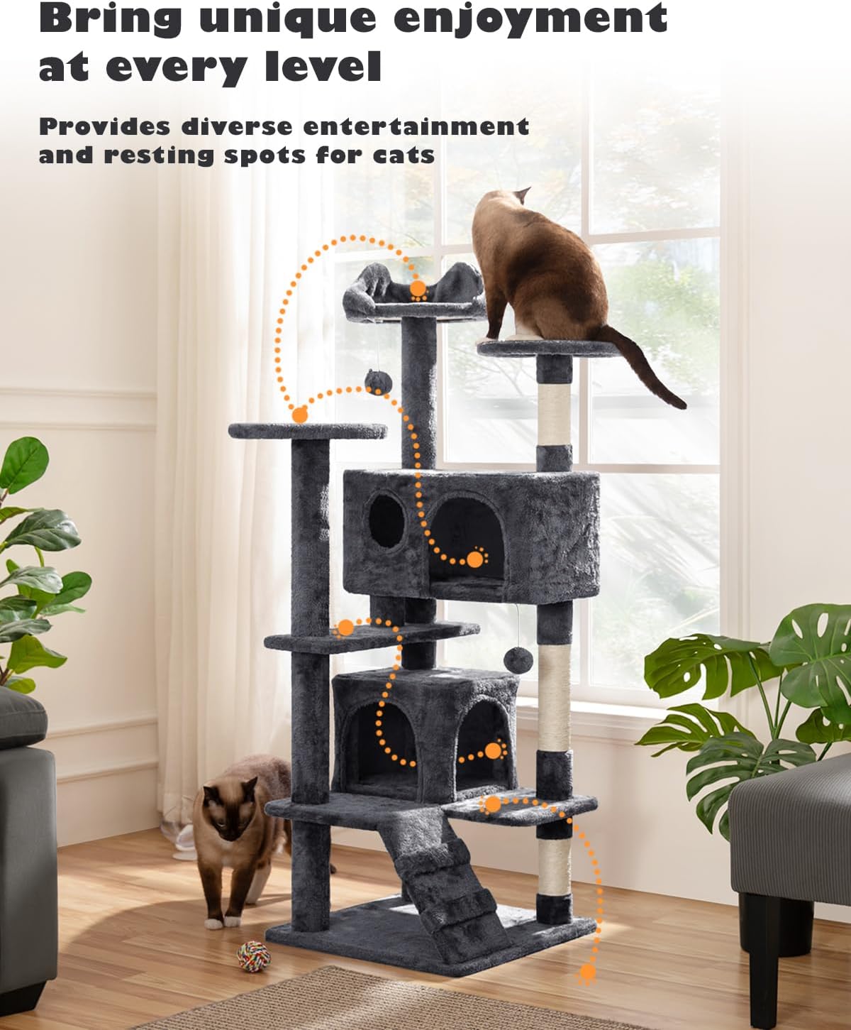 54in Multi-Level Cat Tree Condo