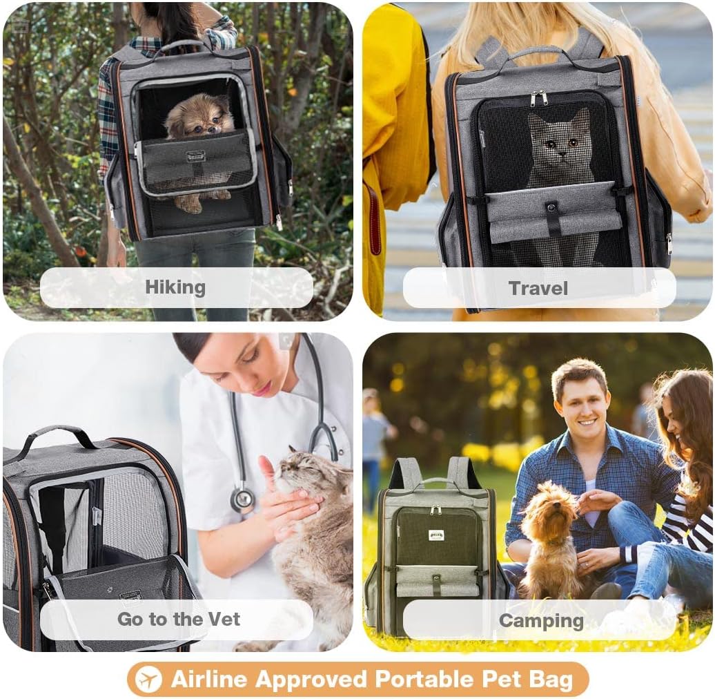 Pet Expandable Backpack Carrier