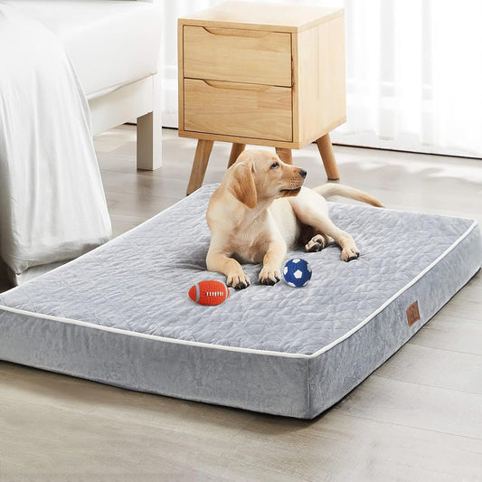 Orthopedic Quilting Dogs Pillow Bed