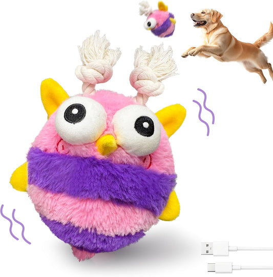 Bee Squeaky Moving Ball Dog Toy