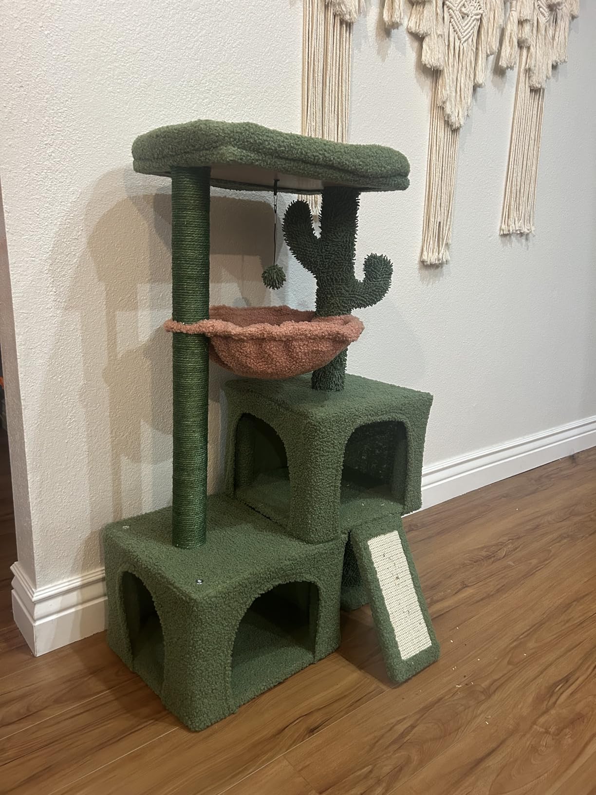 Cactus Cat Tree Tower with Twin Condo