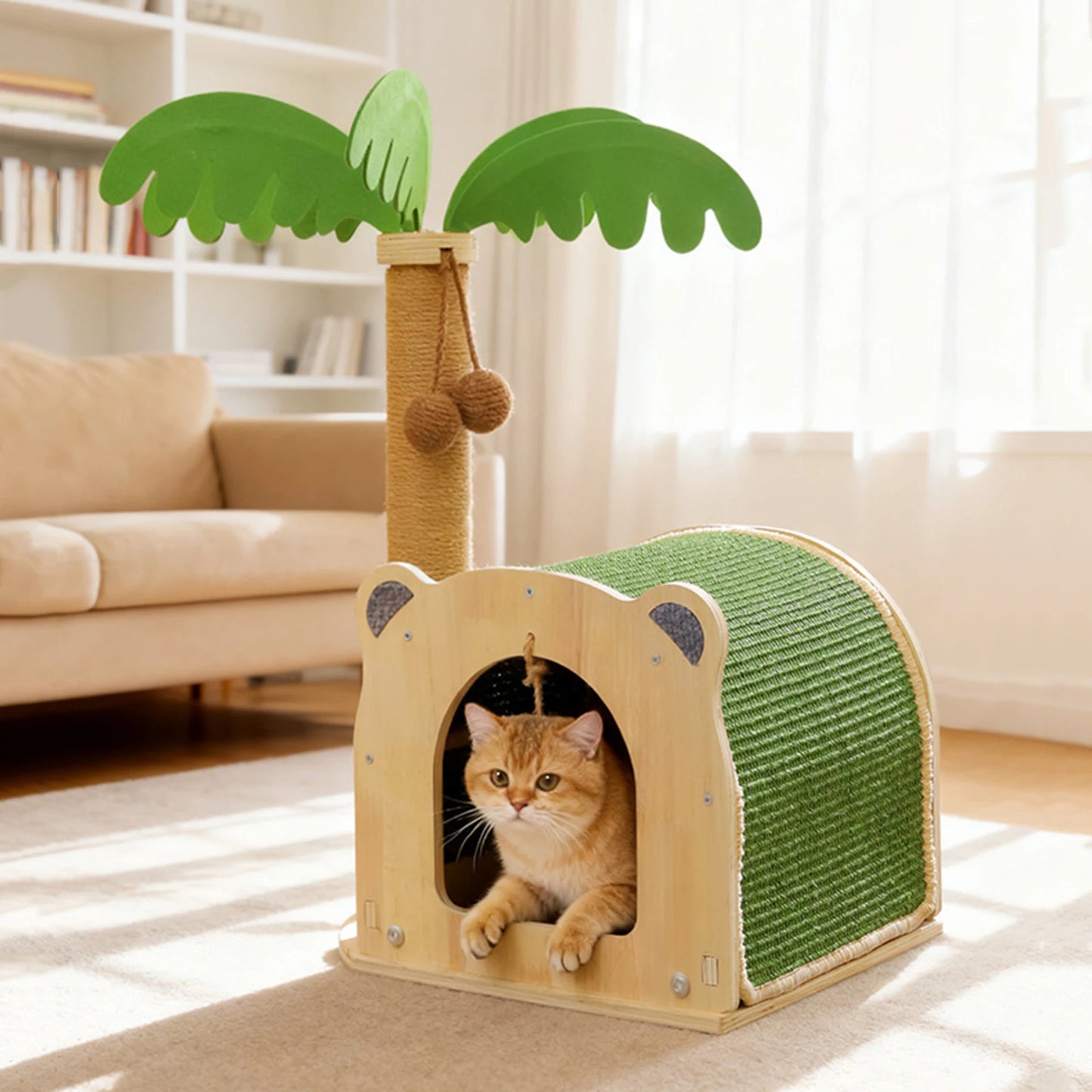 Cat Coconut Tree Sisal Scratch Post