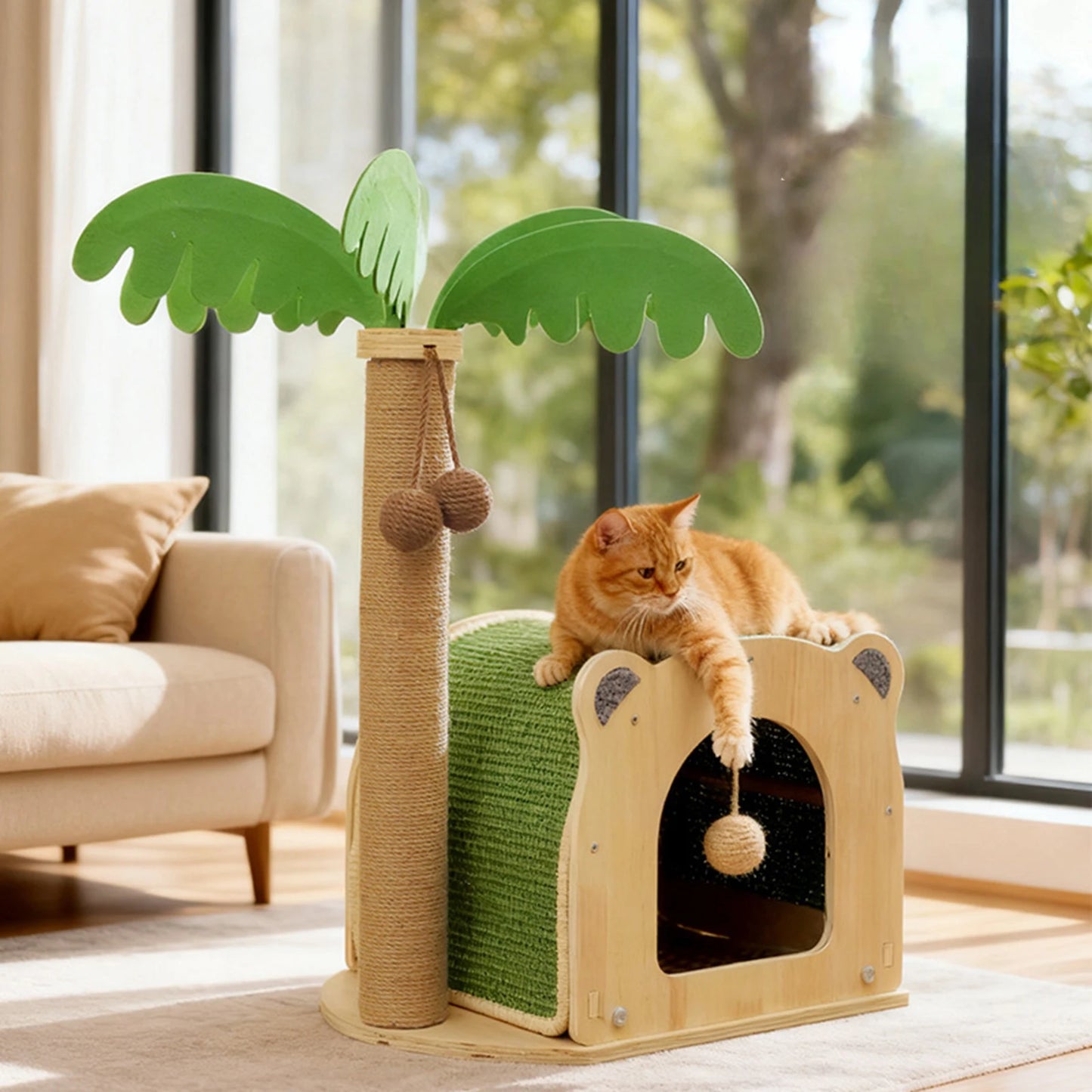 Cat Coconut Tree Sisal Scratch Post