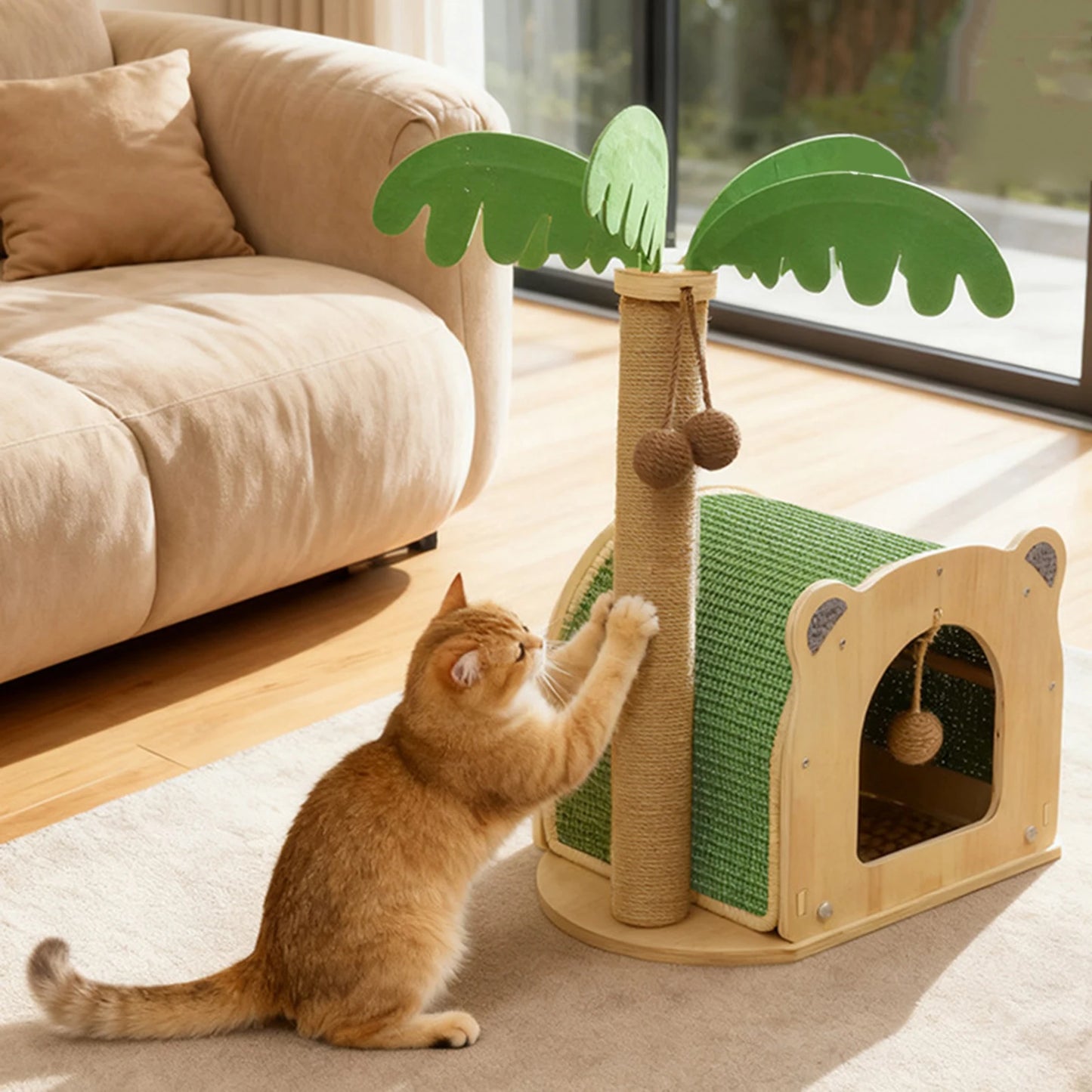 Cat Coconut Tree Sisal Scratch Post