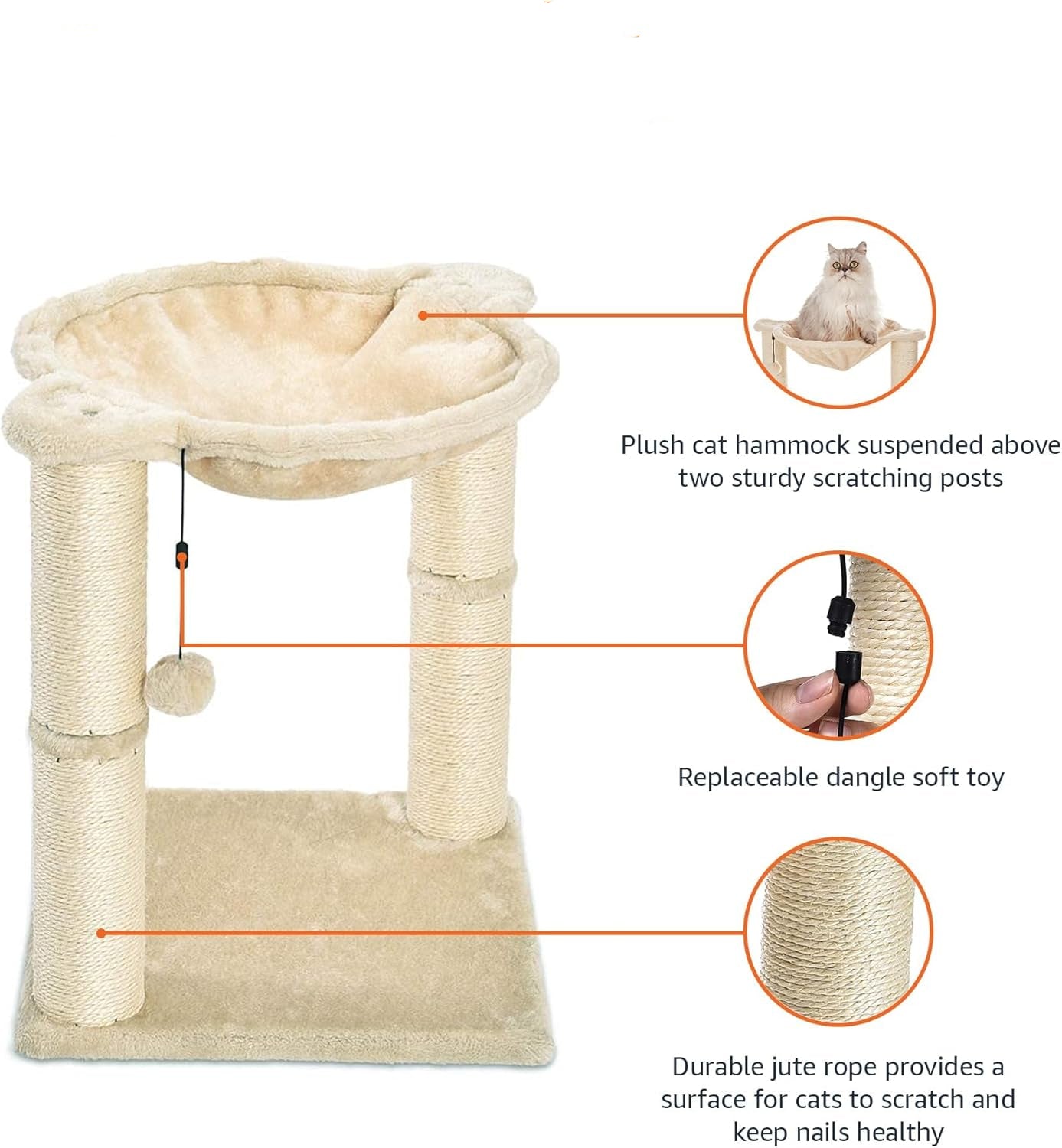 Cat Condo Tower Hammock Bed