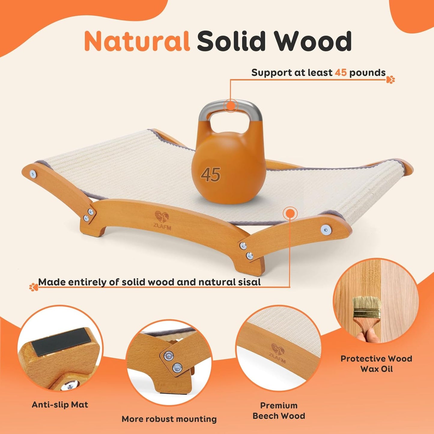 Cat Scratching Post Hammock