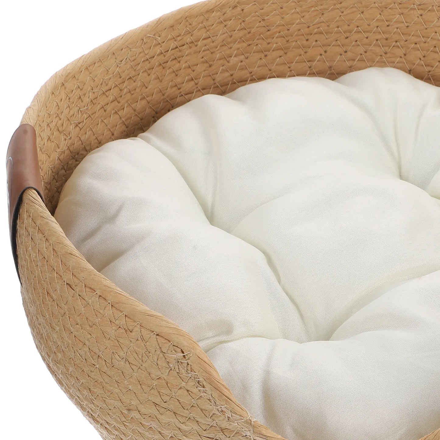 Cat Woven Basket Bed