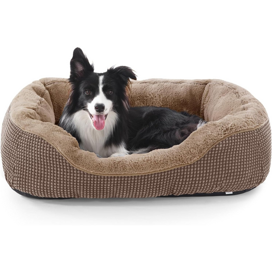 Soft Calming Dog Bolster Bed