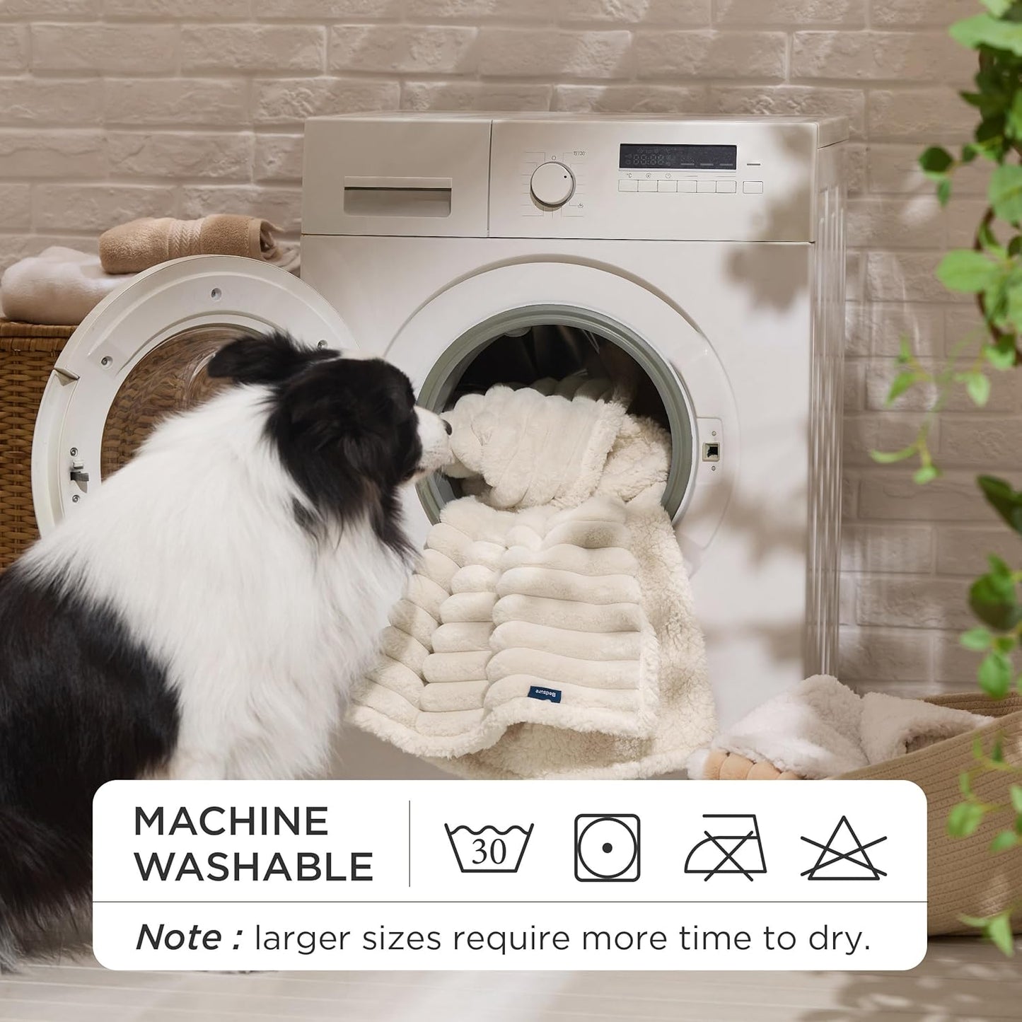 Cream Color Corduroy Fleece Pet Blanket