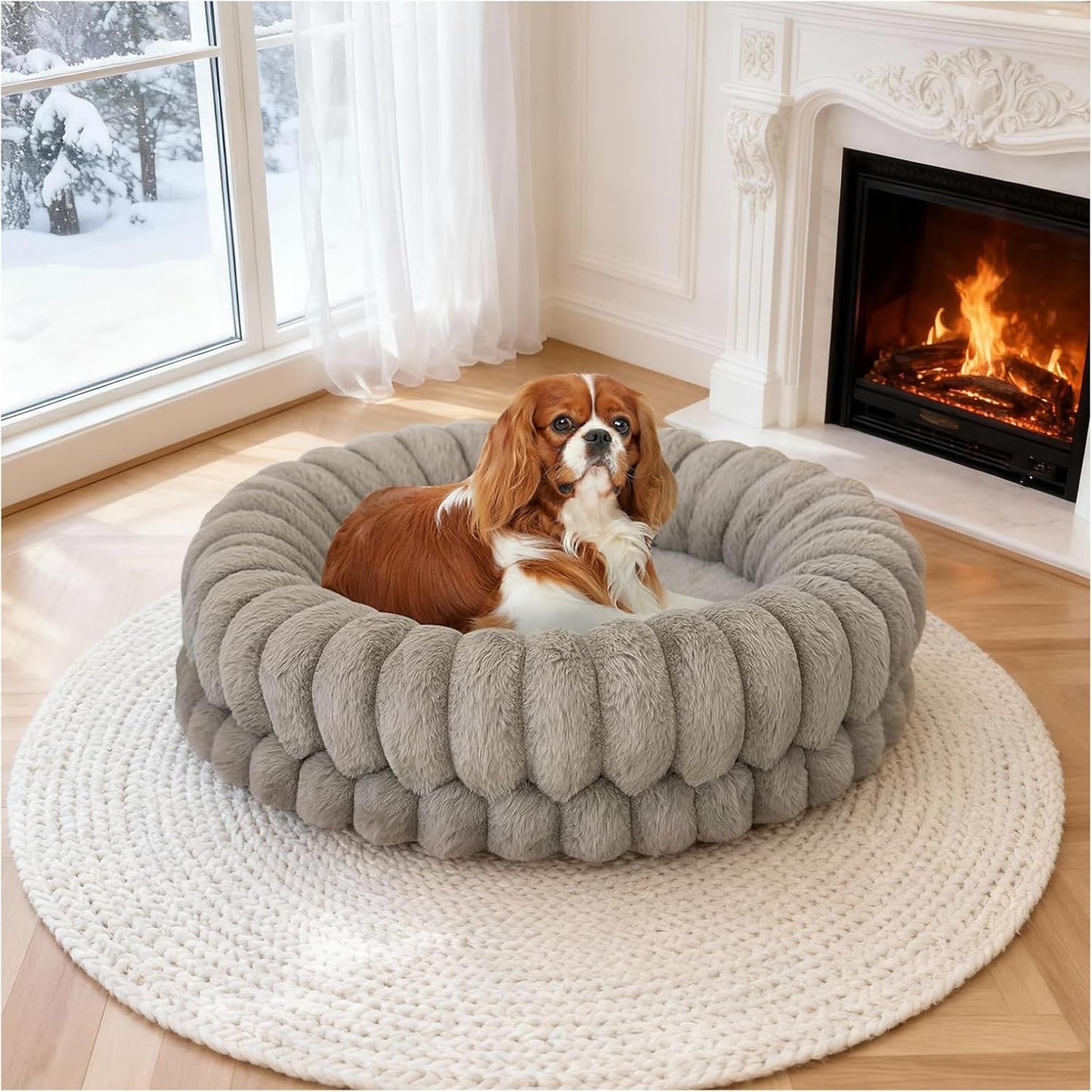 Donut Crochet Dog Bed