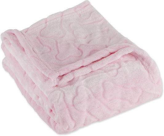 Embossed Bone Print Pet Blanket