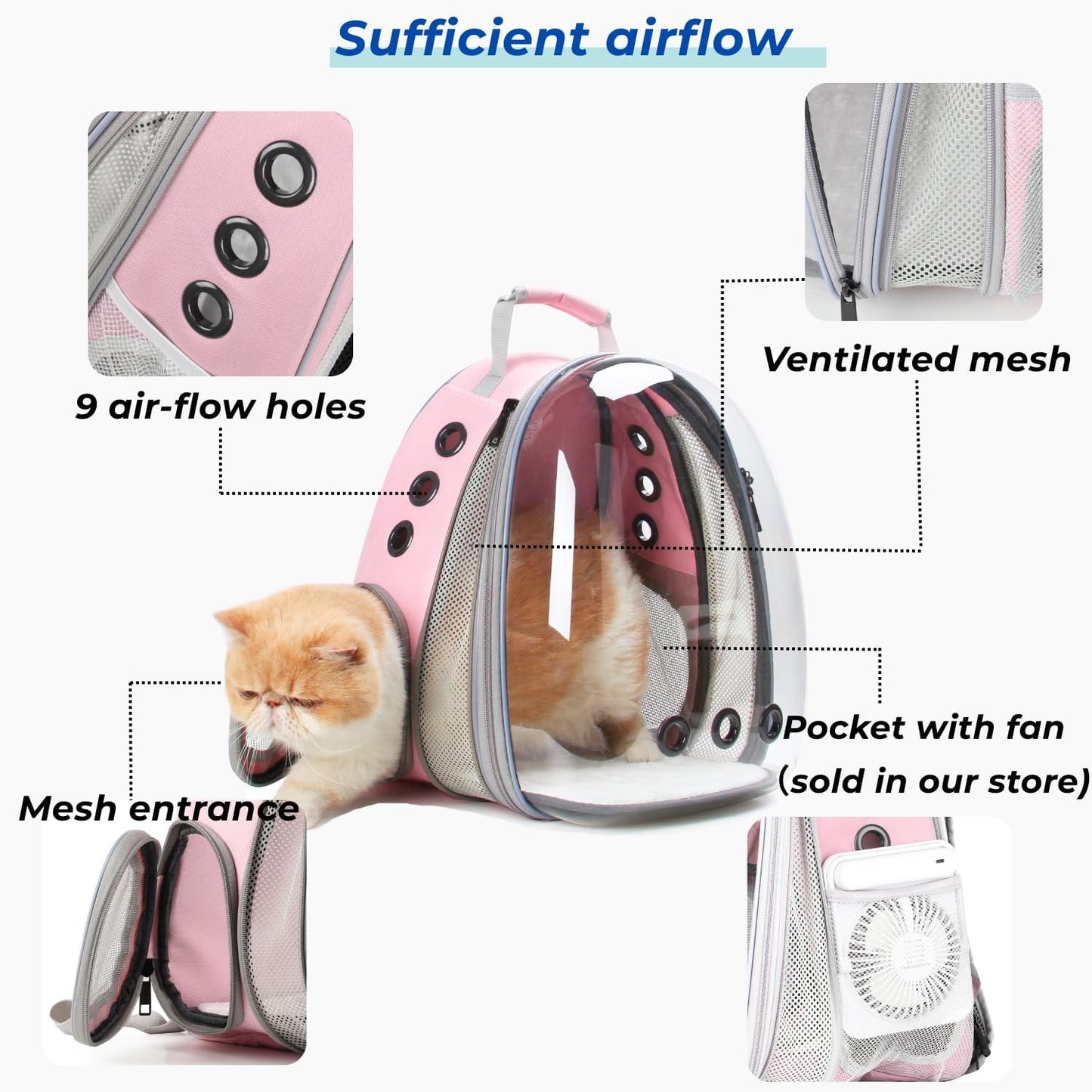 Expandable Bubble Pet Carrier