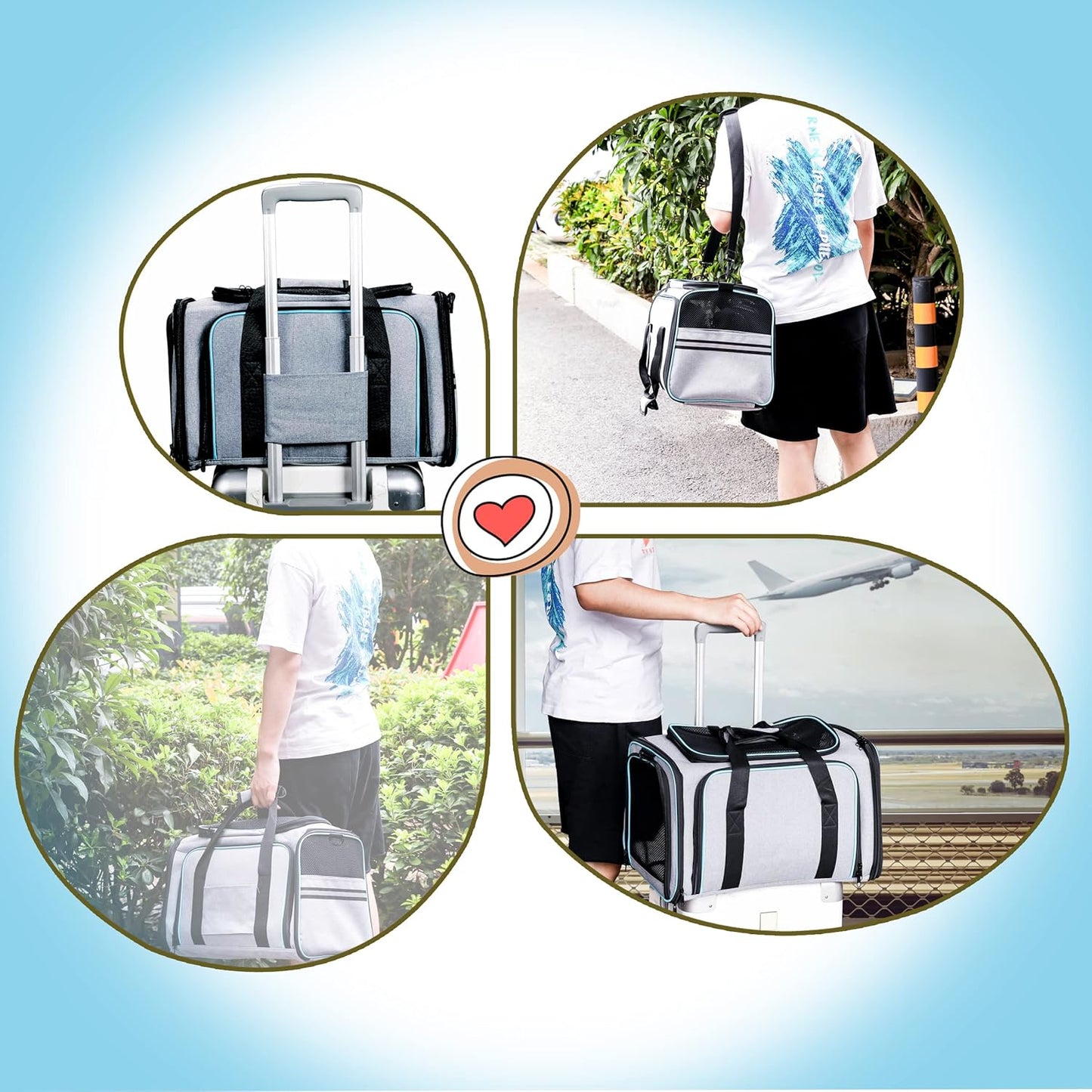 Expandable Soft-Sided Pet Carrier