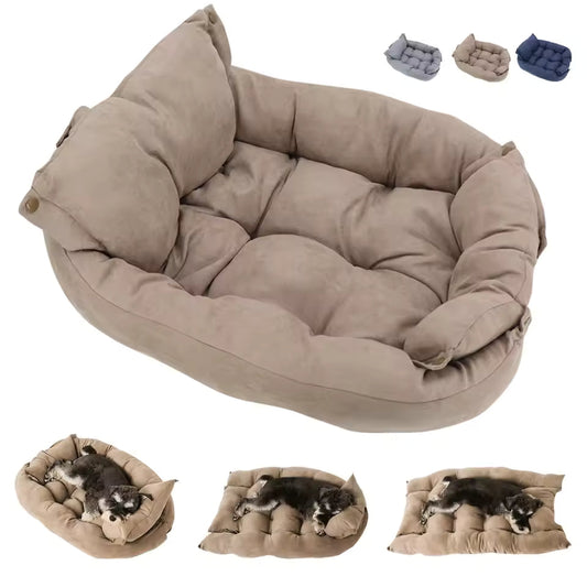 3 in 1 Pet Cozy Nest Bolster Bed