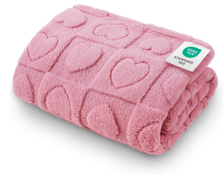 Heart Shaped Fluffy Puppy Blanket