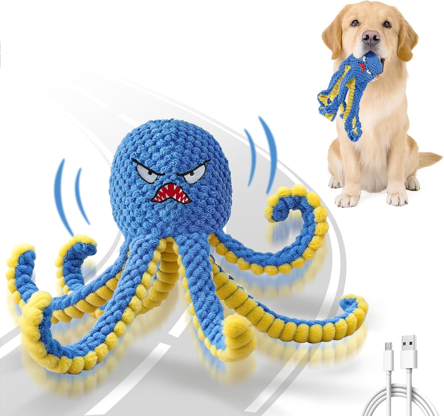Interactive Octopus Dog Toy