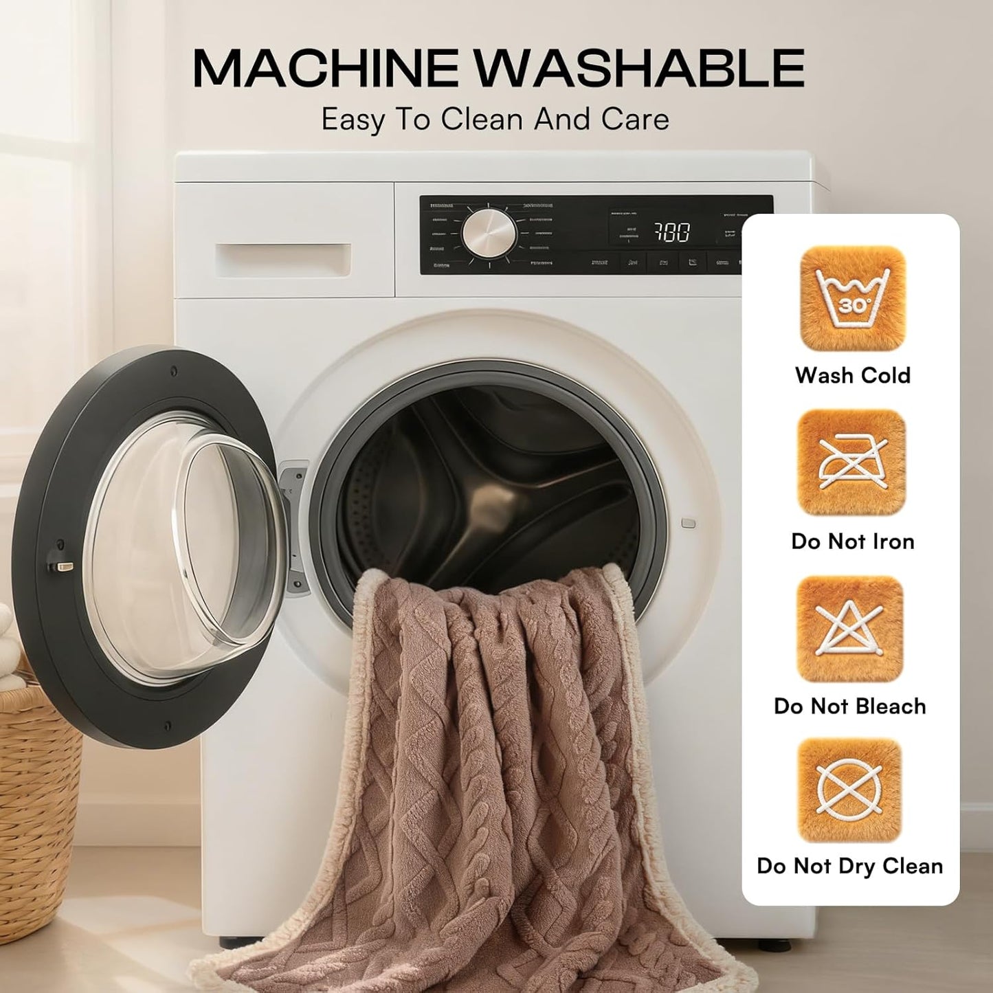 Khaki Sherpa Fleece Pet Blanket