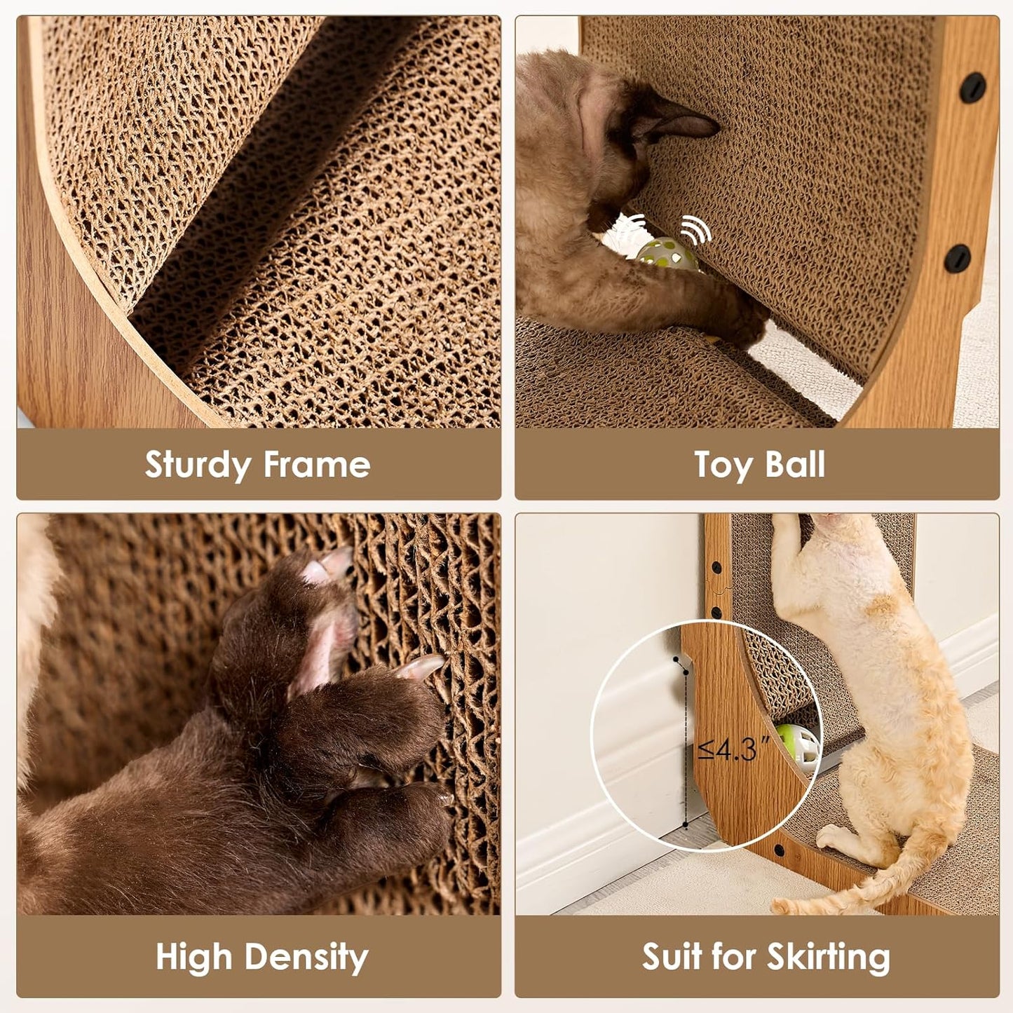 L Shaped Vertical Cardboard Cat Scratcher