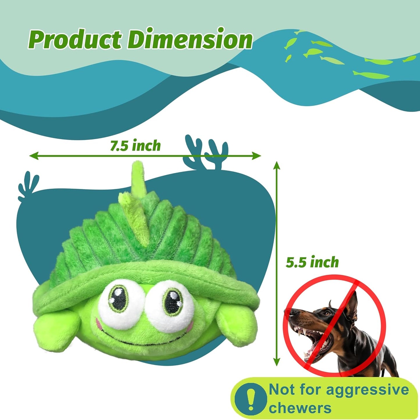 Moving Turtle Plush Chew Dog Toy