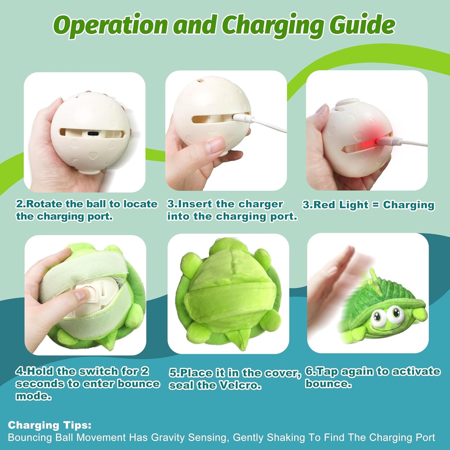 Moving Turtle Plush Chew Dog Toy