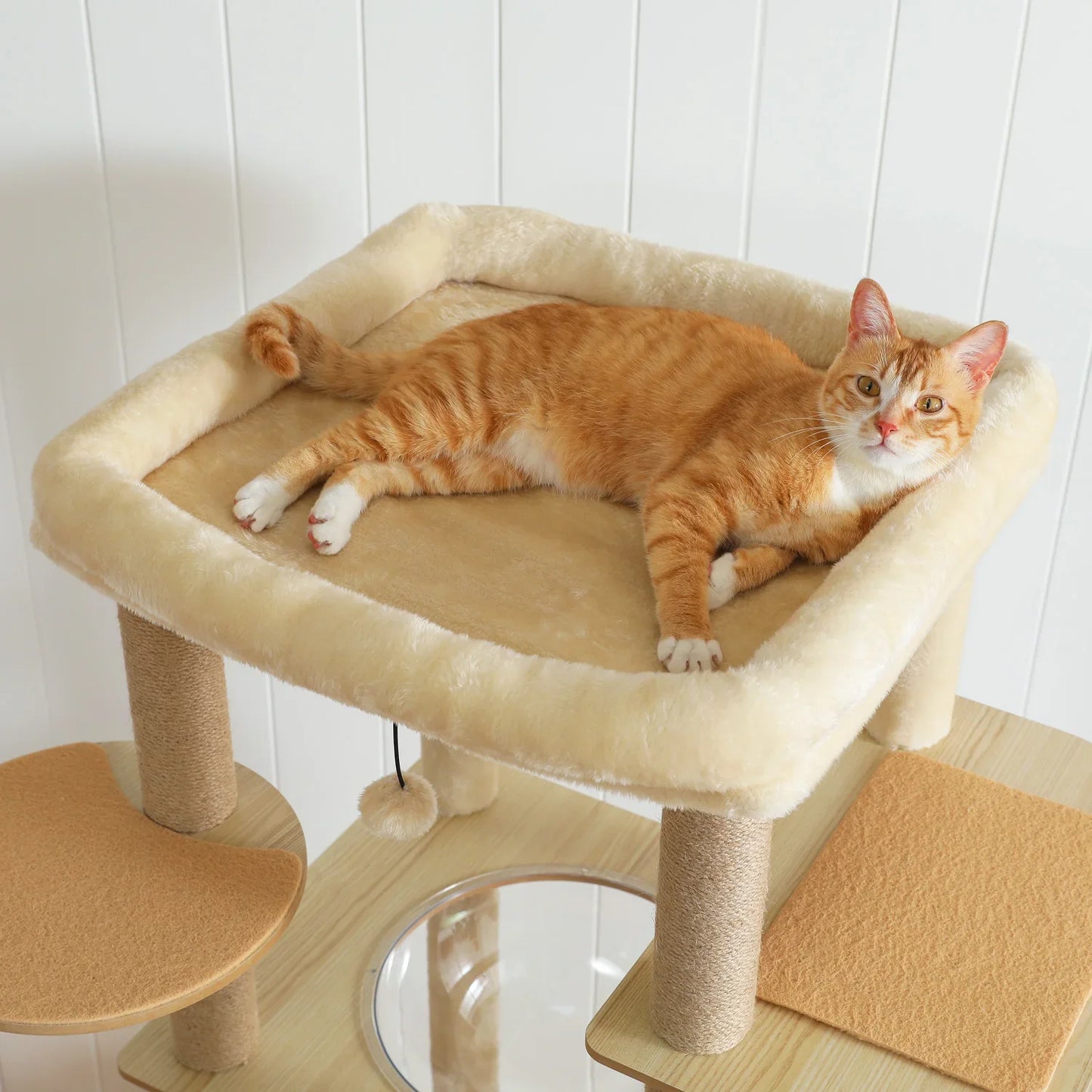 Multi-Level Cat Wooden Tree Condo