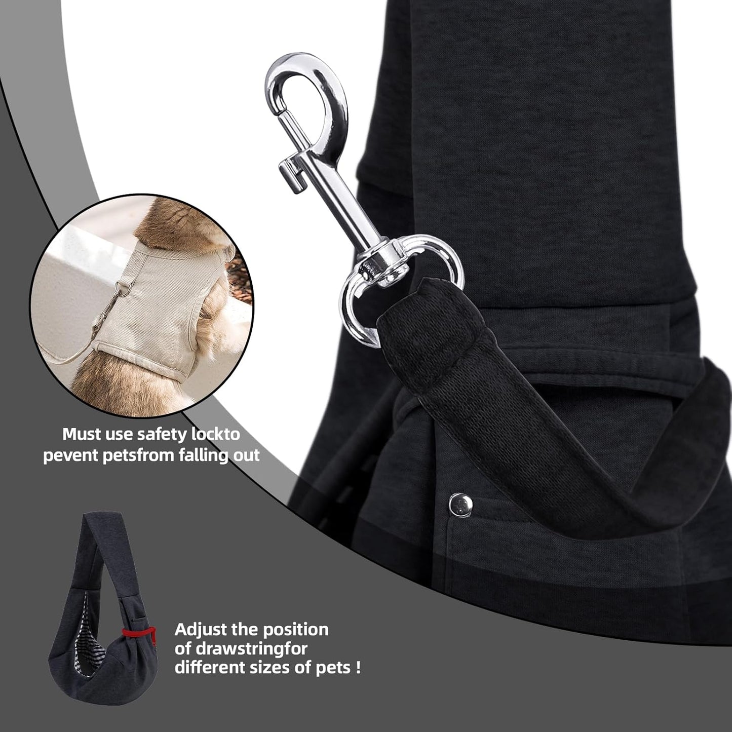 Pet Reversible Purse Carrier Sling
