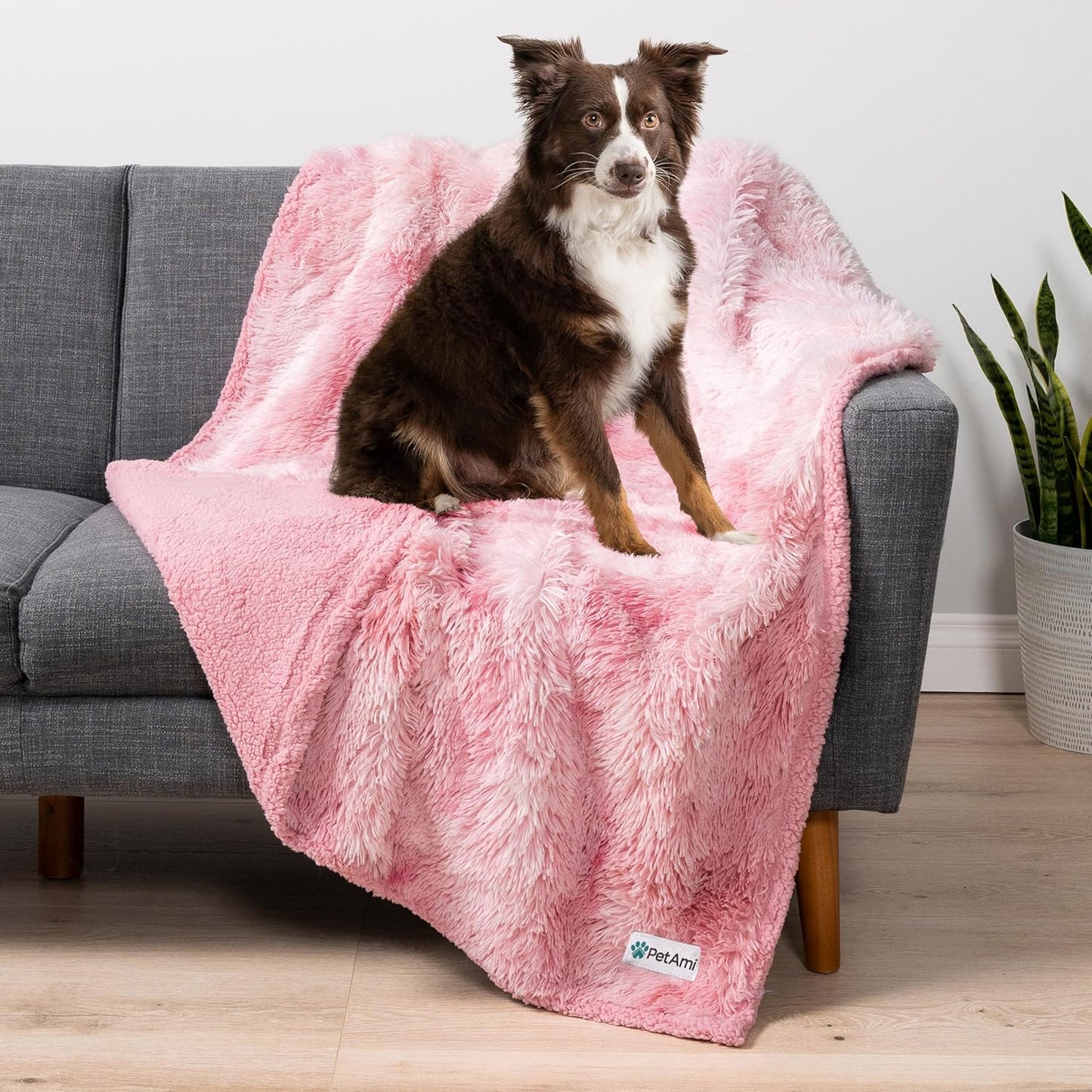 Pink Calming Fleece Pet Blanket