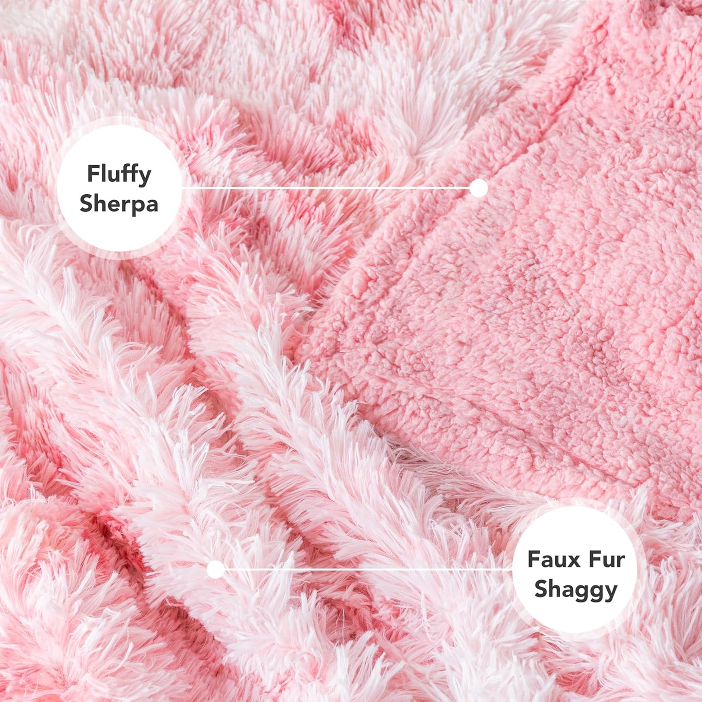 Pink Calming Fleece Pet Blanket