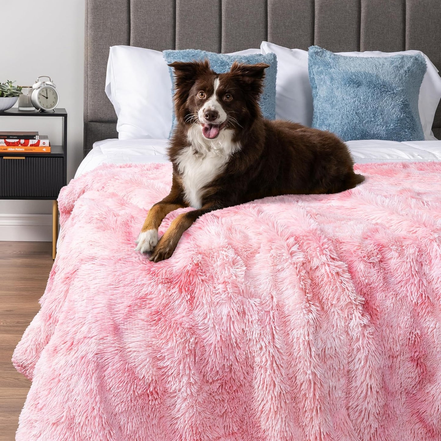 Pink Calming Fleece Pet Blanket