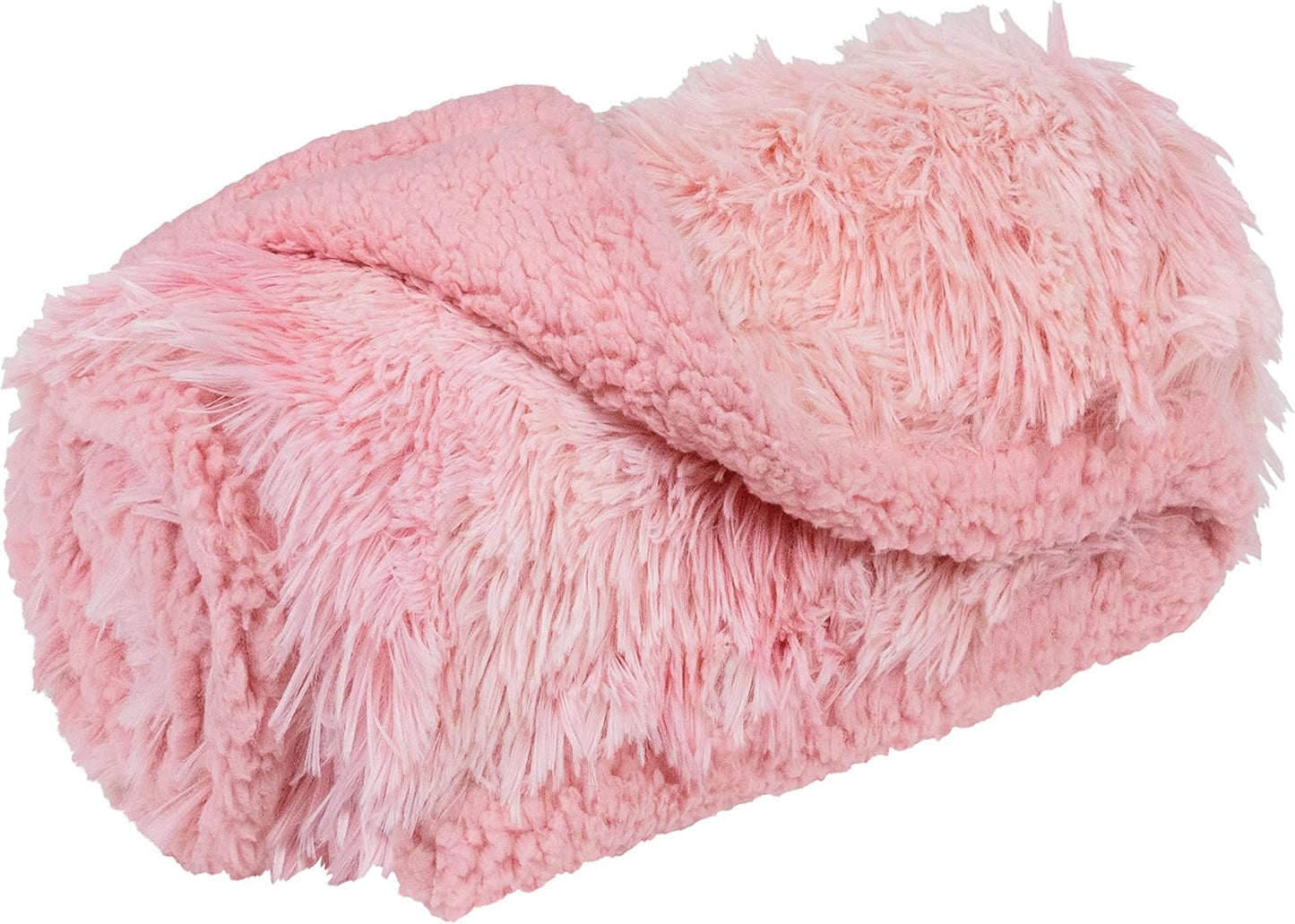 Pink Calming Fleece Pet Blanket