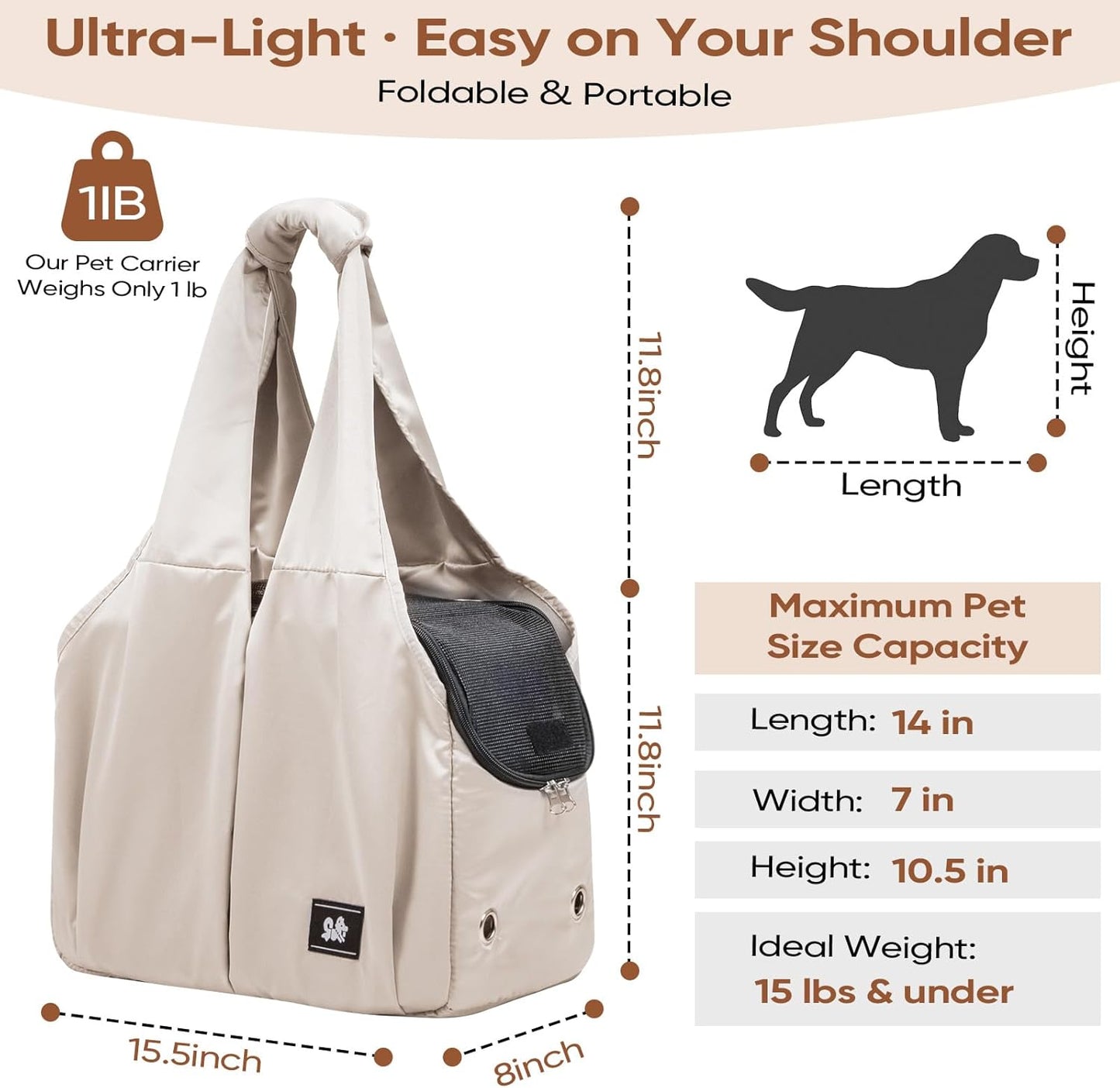 Purse Shape Foldable Pet Carrier