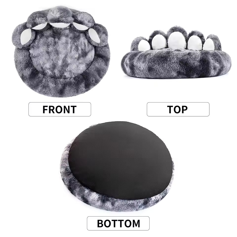 Cozy Paw Shape Bolster Bed