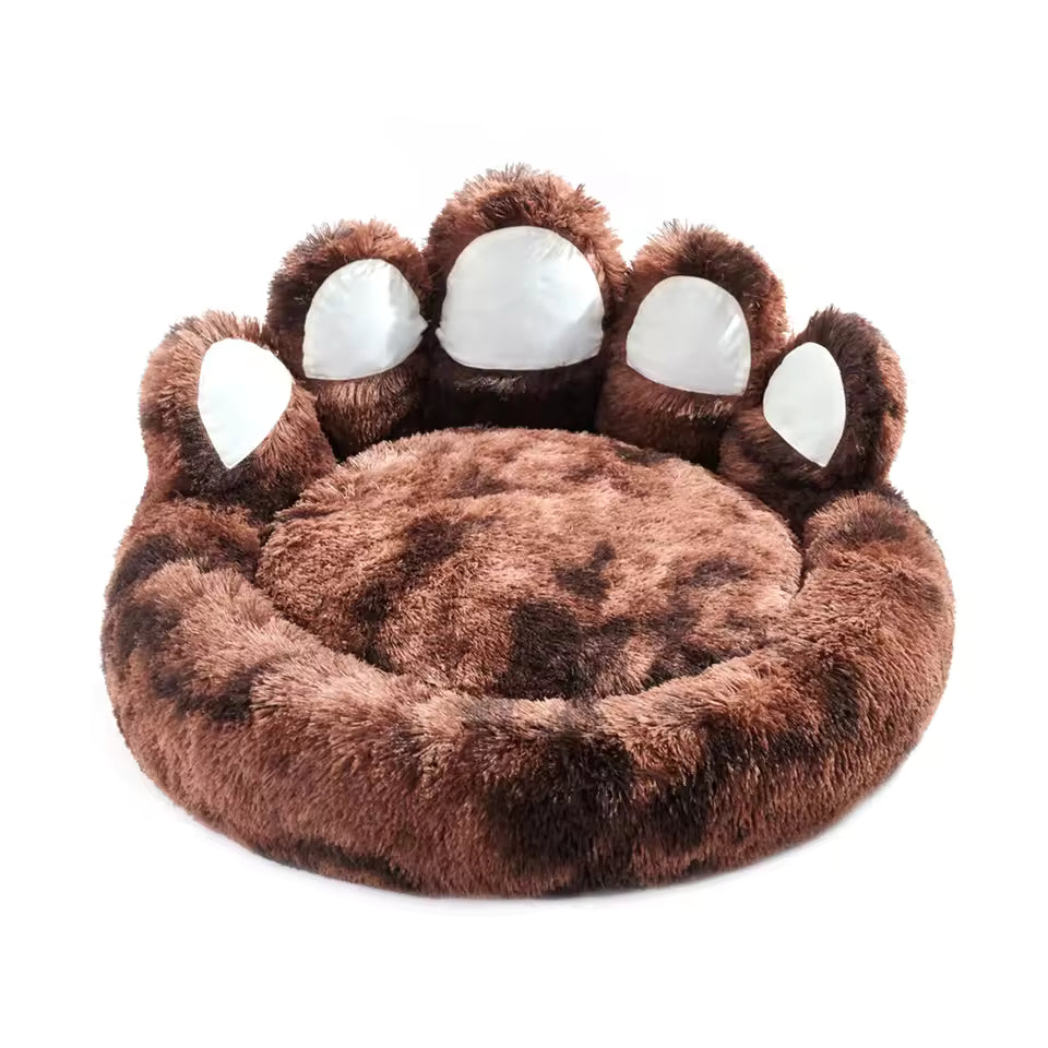 Cozy Paw Shape Bolster Bed