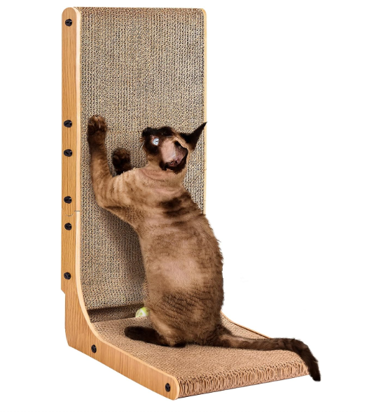 L Shaped Vertical Cardboard Cat Scratcher