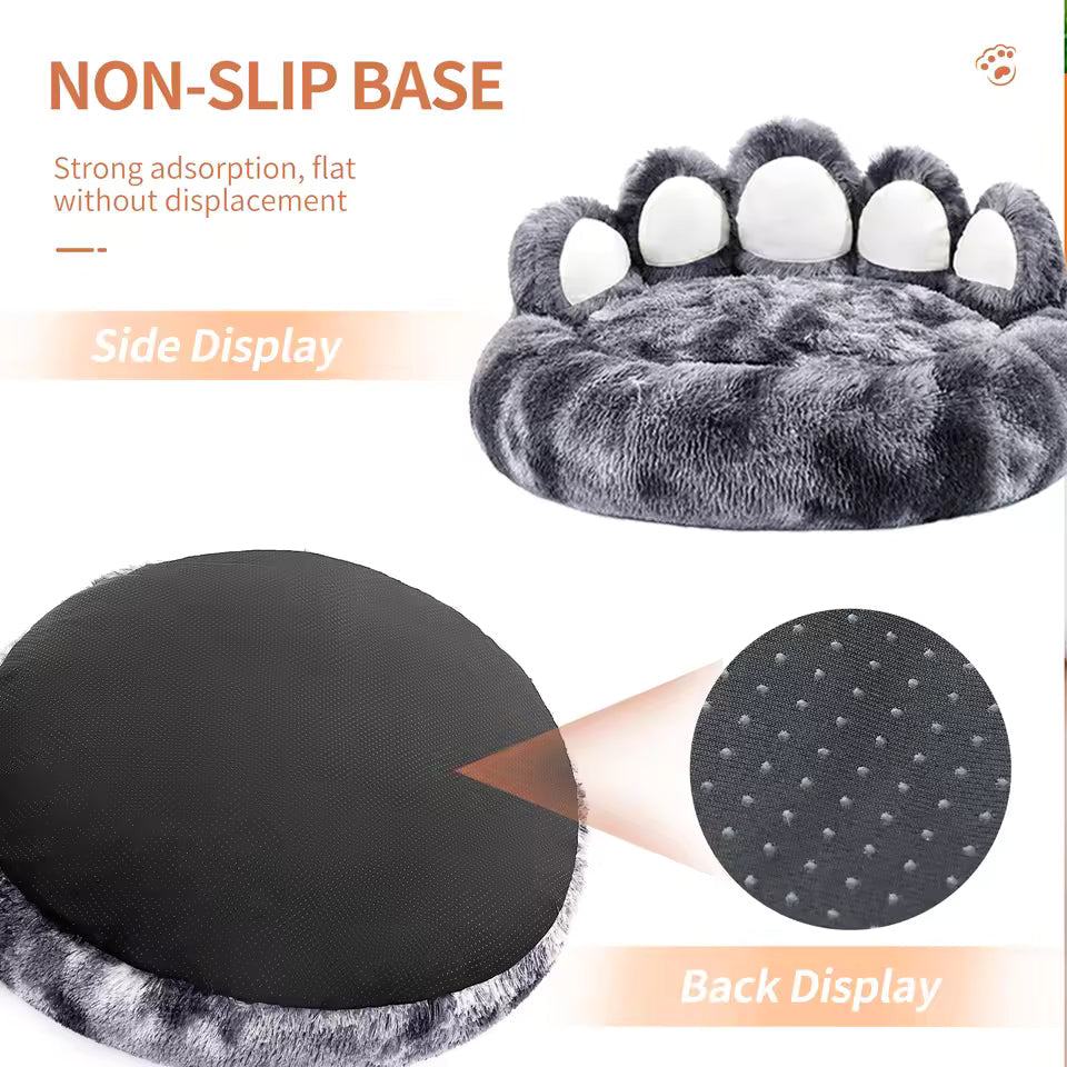 Cozy Paw Shape Bolster Bed